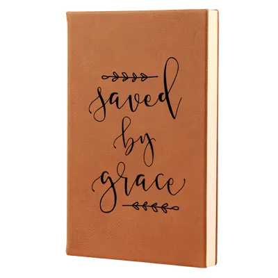 Saved By Grace Leatherette Hardcover Journal