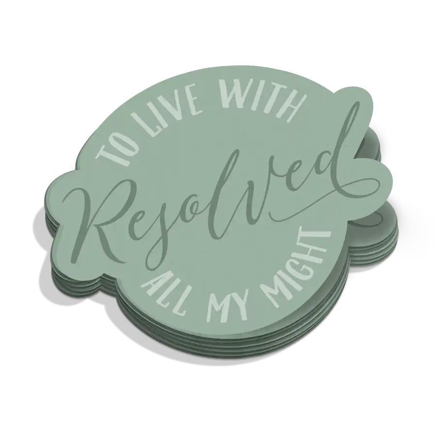 Resolved Sticker