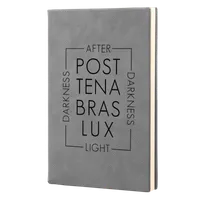 Post Tenebras Lux Script Leatherette Hardcover Journal