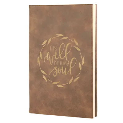 It Is Well With My Soul Leatherette Hardcover Journal