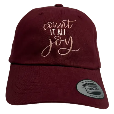 Count It All Joy Embroidered Dad Hat