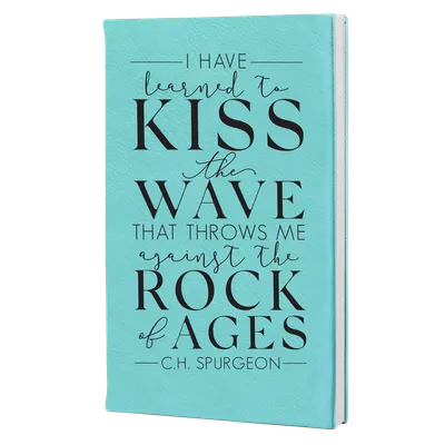 Learned to Kiss The Wave Leatherette Hardcover Journal