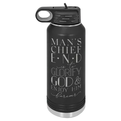 Mans Chief End Insulated Bottle