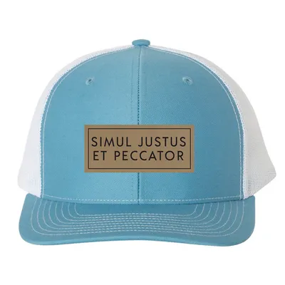 Simul Justus Et Peccator (Patch) Trucker Hat