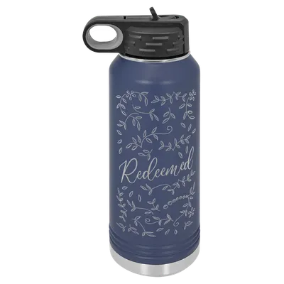 Redeemed Floral Insulated Bottle