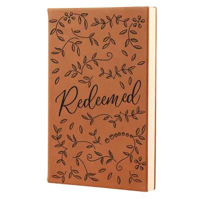 Redeemed Floral Leatherette Hardcover Journal