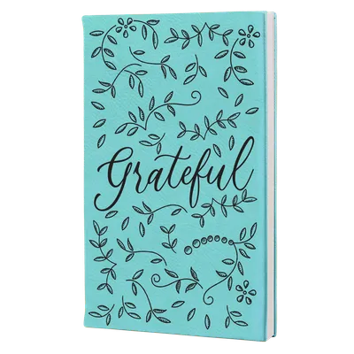 Grateful Floral Leatherette Hardcover Journal
