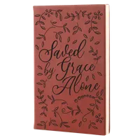 Saved By Grace Alone Floral Leatherette Hardcover Journal