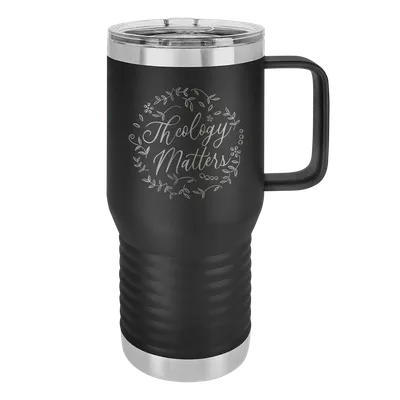 Theology Matters Floral Round 20oz Insulated Travel Tumbler