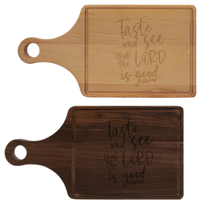 Taste And See Cutting Board Paddle