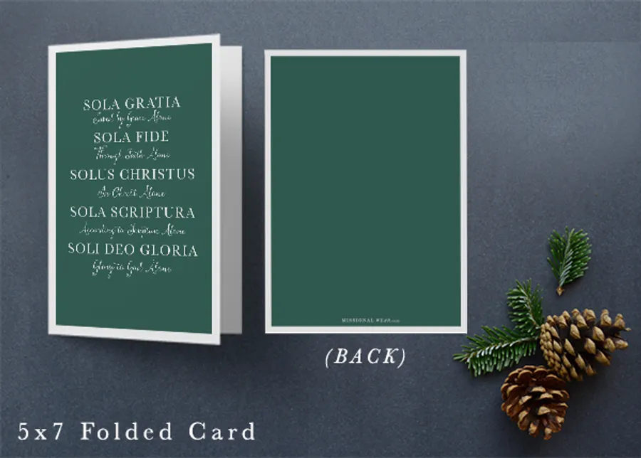 Five Solas Greeting Card Set Of 10 #2