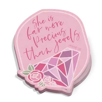 She Is Far More Precious Sticker