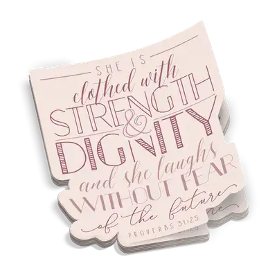 She Laughs Without Fear Sticker