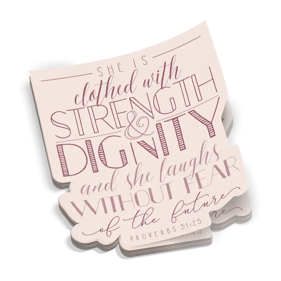 She Laughs Without Fear Sticker