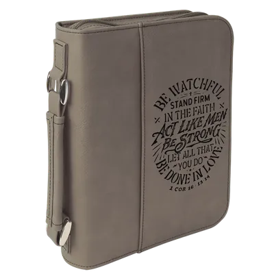 Be Watchful Stand Firm Bible Cover