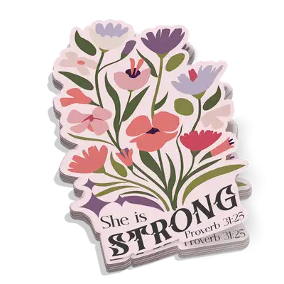 She Is Strong Sticker