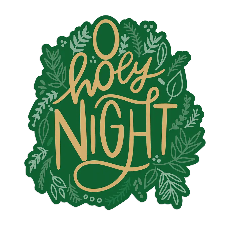 O Holy Night Sticker #2