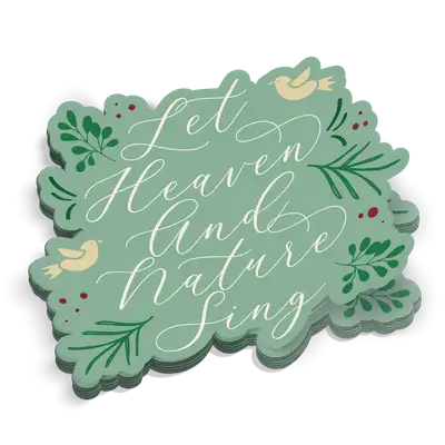 Let Heaven And Nature Sticker