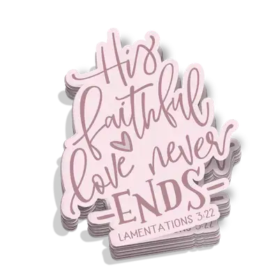His Faithful Love Sticker