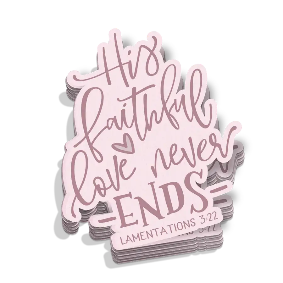 His Faithful Love Sticker