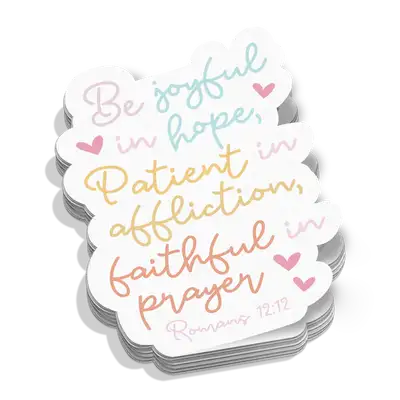 Be Joyful In Hope Sticker