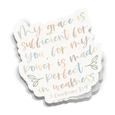 My Grace Is Sufficient Sticker