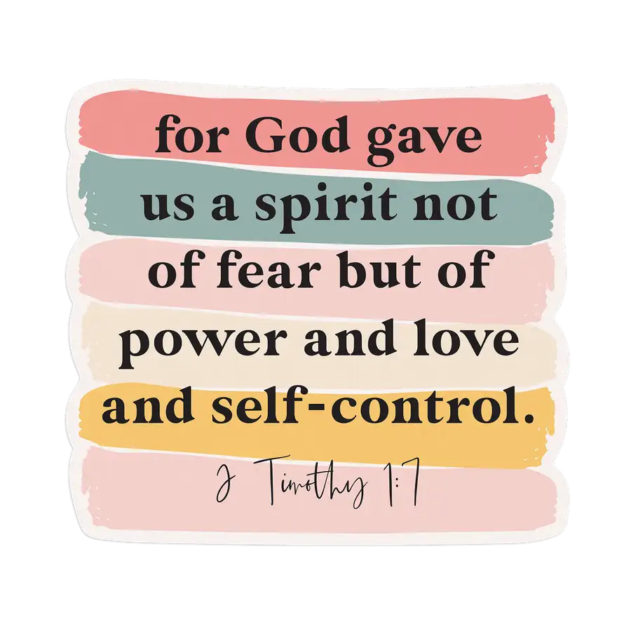 For God Gave Us A Spirit Sticker #2