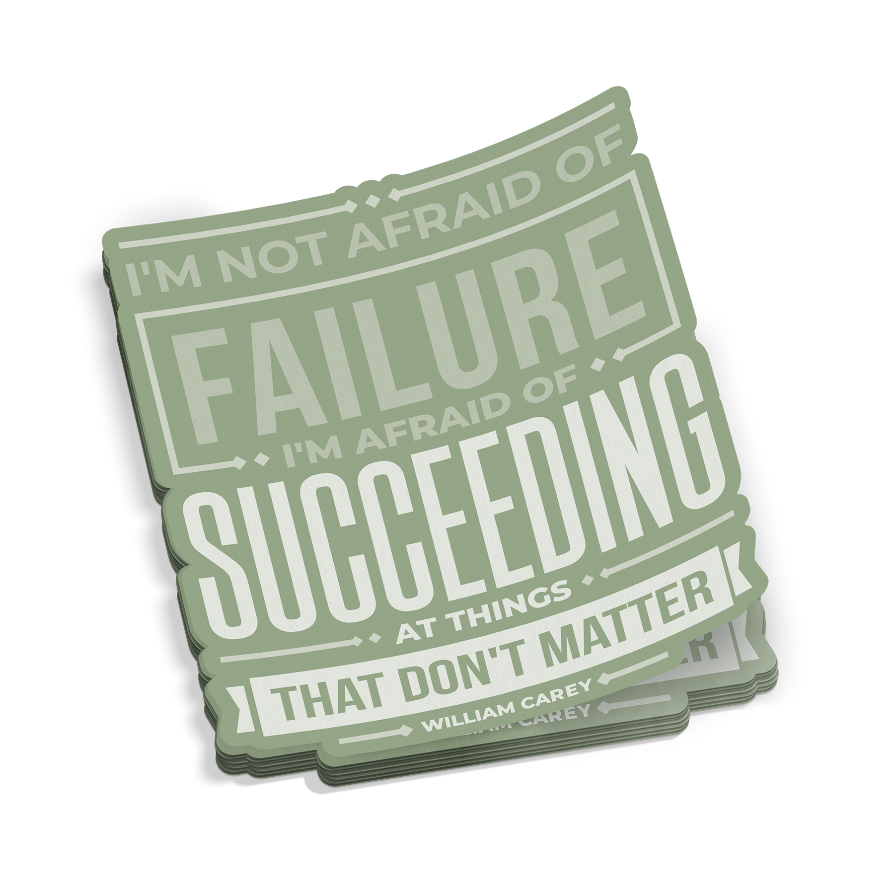 Not Afraid Of Failure Sticker