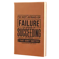 Not Afraid Of Failure Leatherette Hardcover Journal