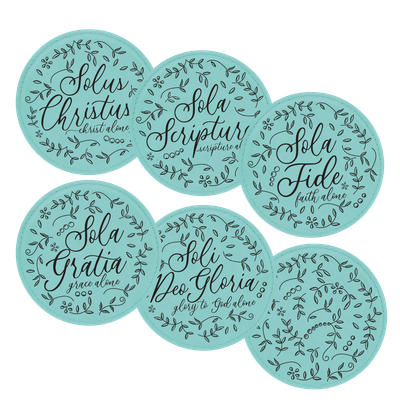 Floral Five Solas Coaster Set of 6