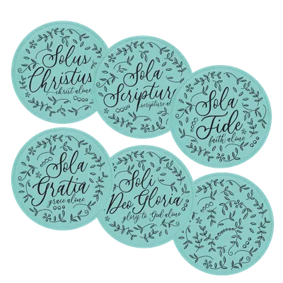 Floral Five Solas Coaster Set of 6