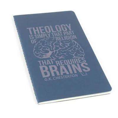 Theology Requires Brains Laser Etched Moleskine Journal