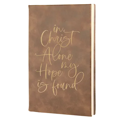 In Christ Alone Leatherette Hardcover Journal