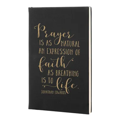 Prayer Is A Natural Expression Leatherette Hardcover Journal