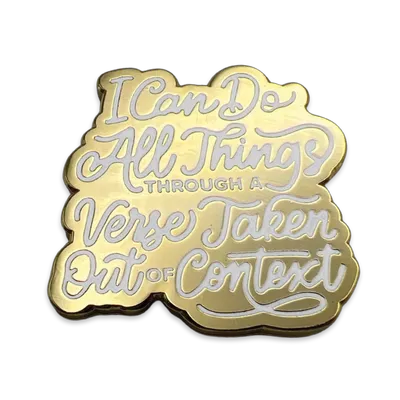 I Can Do All Things Enamel Lapel Pin (Gold)