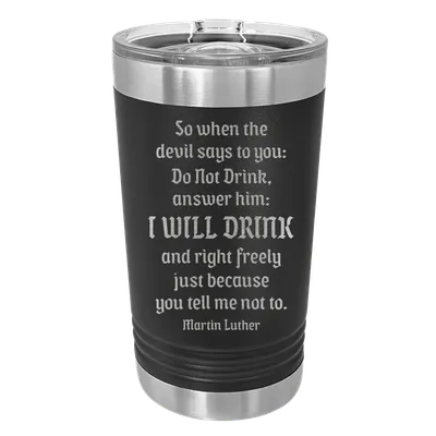 Drink Beer Freely Insulated Pint