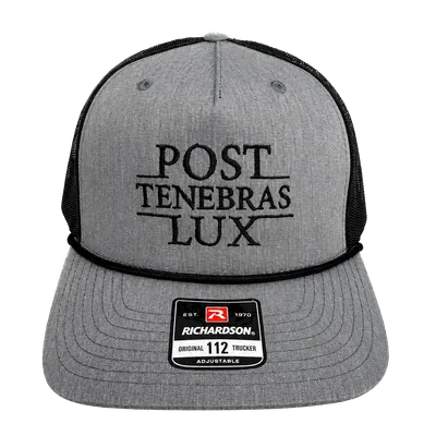 Post Tenebras Lux Embroidered Rope Trucker Hat