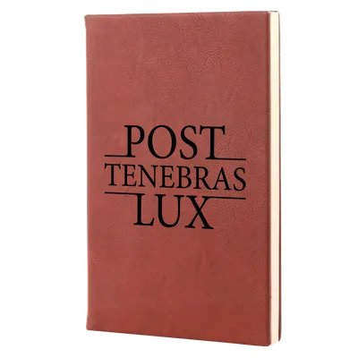 Post Tenebras Lux Leatherette Hardcover Journal