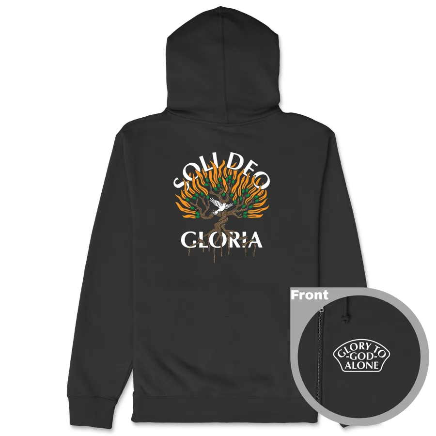 Soli Deo Gloria Burning Bush Zipper Hoodie