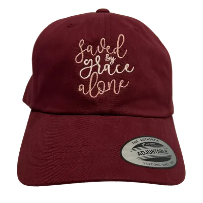Saved By Grace Embroidered Dad Hat