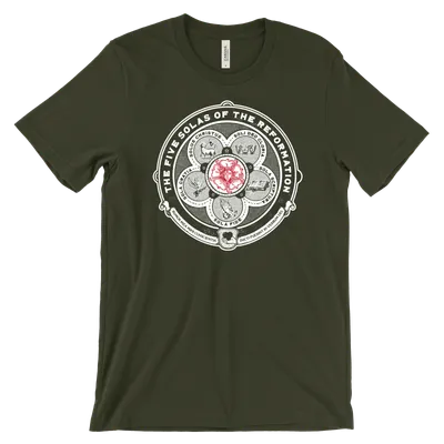 The Five Solas Luther Rose Quick Ship Tee