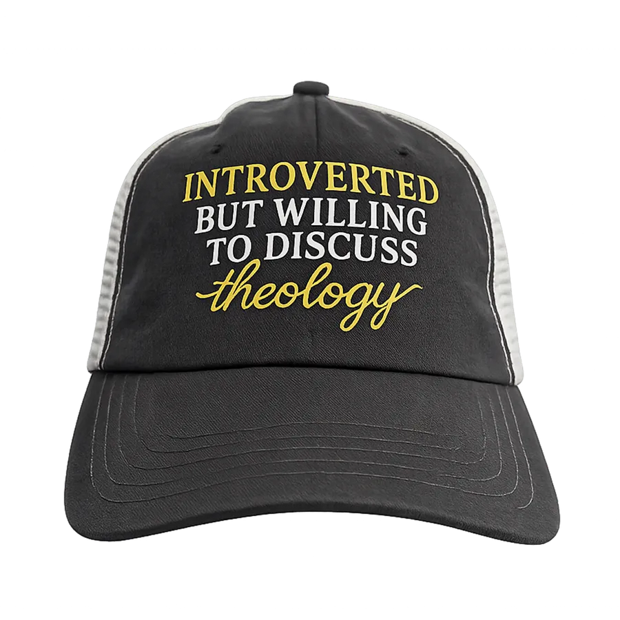 Introverted Embroidered Unstructured Trucker Hat