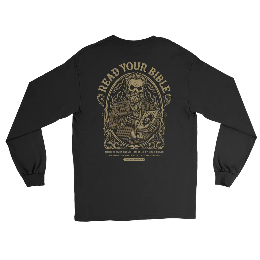 Read Your Bible Spurgeon Long Sleeve Tee #3