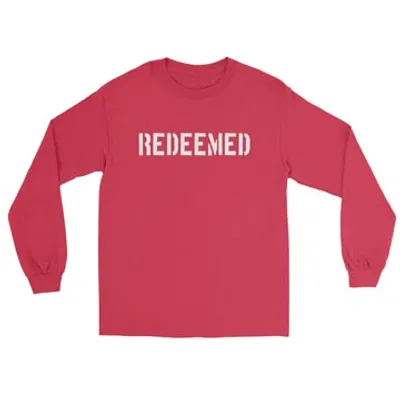 Redeemed (Stencil) - Long Sleeve Tee