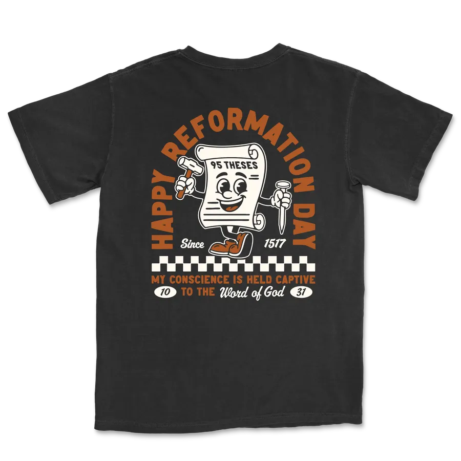 Happy Reformation Day Comfort Colors Heavyweight Tee #3