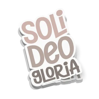 Soli Deo Gloria Sticker