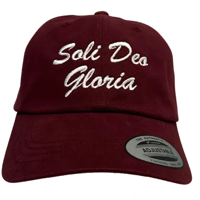 Soli Deo Gloria Script Embroidered Dad Hat