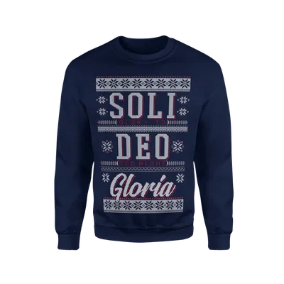 Soli Deo Gloria Ugly Christmas Sweatshirt