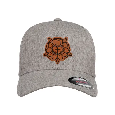 Lutheran Rose Patch Fitted Hat