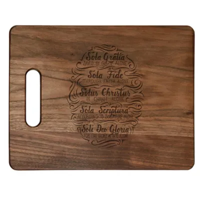 Five Solas Hand Lettered Cutting Board
